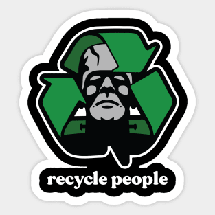 Recycle People Sticker